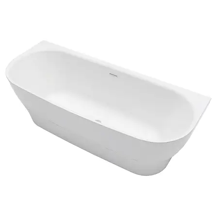 Ванна акриловая Azario OLEAN 1800x750x580 пристенная, в комплекте с сифоном и металлической рамой (OLE18075)