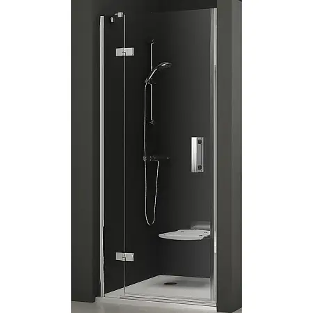 Душевая дверь Ravak Smartline SMSD2-100 A L распашная, левосторонняя, стекло Transparent, профиль Хром (0SLAAA00Z1)
