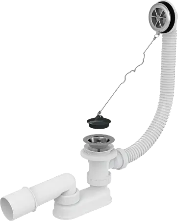 Слив-перелив Alcadrain для ванны, хром (A501)