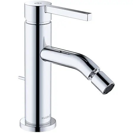 Смеситель для биде Kludi Nova Fonte Pura с донным клапаном, керамический картридж, хром (202160515)