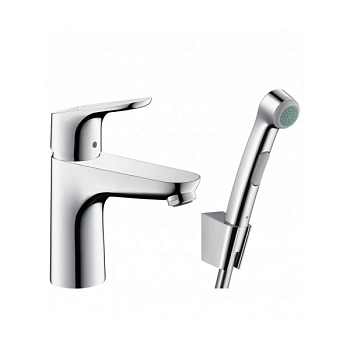 Смеситель для раковины Hansgrohe Focus с гигиеническим душем, однорычажный, хром (31927000)
