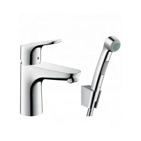 Смеситель для раковины Hansgrohe Focus с гигиеническим душем, однорычажный, хром (31927000)