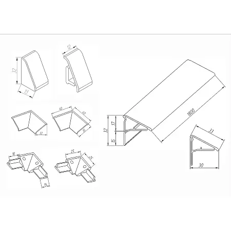 схема для бордюра 180х30 мм