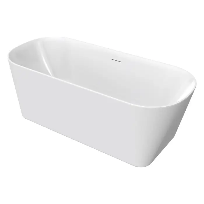 Ванна акриловая Azario Crisp 1500x750x600 отдельностоящая, в комплекте с сифоном и металлической рамой (AZ-8692-1.5)