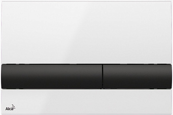 Кнопка смыва Alcadrain, Белая/Черная (M1710-8)