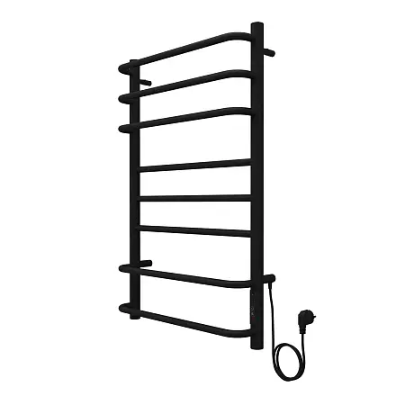Полотенцесушитель электрический AZARIO MILAN 500/800 8 секций, диммер справа, черный (AZ90858B) Полотенцесушитель электрический AZARIO MILAN 500/800 8 секций, диммер справа, черный (AZ90858B)