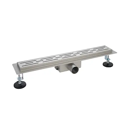 Душевой лоток AZARIO 600 мм, D40(50), металлическая перфорированная решетка, металлический желоб, комбинированный затвор (AZT2FT01600)