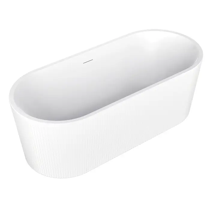 Ванна акриловая Azario Reflejo 1700х750х585 отдельностоящая, в комплекте с сифоном и металлической рамой (AZ-8697-1.7)