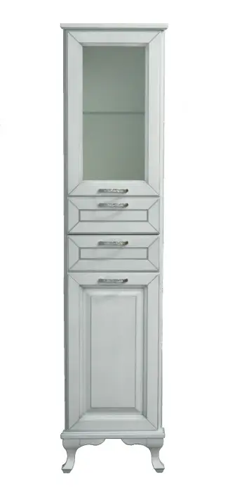 Loranto Пандора Пенал 400 белое серебро, массив Бук, левосторонний