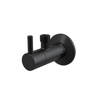 Alcadrain ARV001-BLACK Угловой вентиль с фильтром 1/2"×3/8", черный-мат Alcadrain ARV001-BLACK Угловой вентиль с фильтром 1/2"×3/8", черный-мат