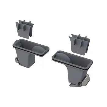 Комплект комбинированных гидрозатворов Alcadrain для нержавеющих желобов