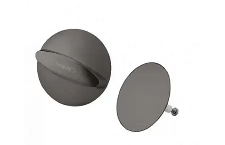 Внешняя часть набора для слива и перелива Hansgrohe Flexaplus шлифованный черный хром (58185340)