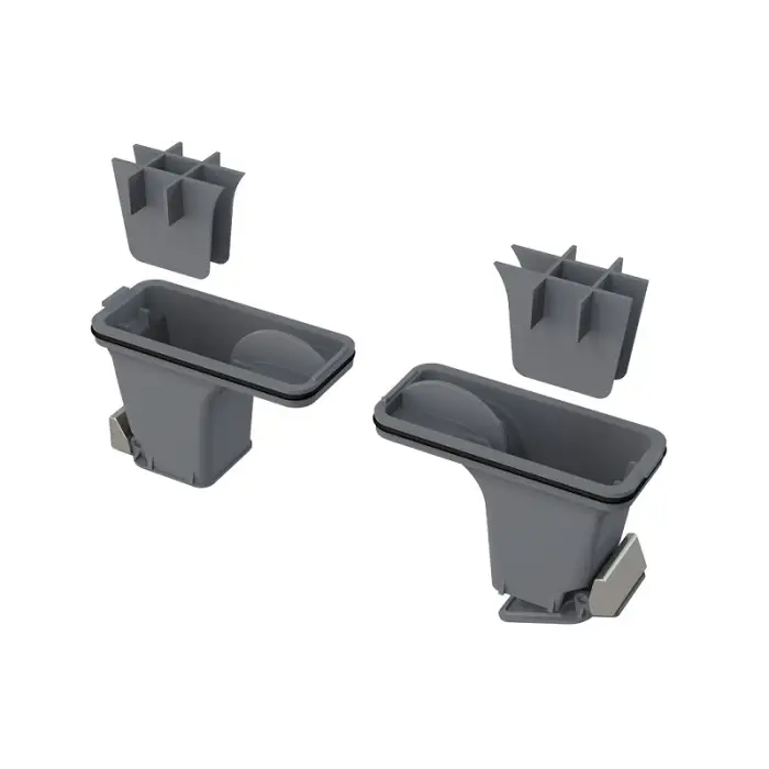 Комплект комбинированных гидрозатворов Alcadrain для нержавеющих желобов