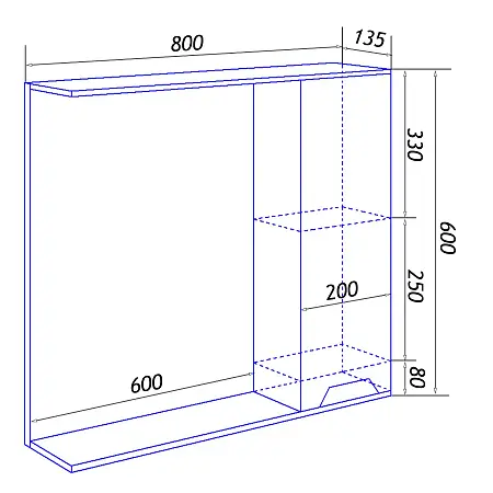 Зеркало Florena 80 прав схема Зеркало Florena 80 прав схема