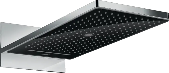 Верхний душ Hansgrohe Rainmarket Select 580 3jet, квадратный, черный хром (24001600)