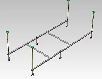 Каркас для ванны VentoSpa AQUA LA 1500*750 с крепежом (CS00015789)