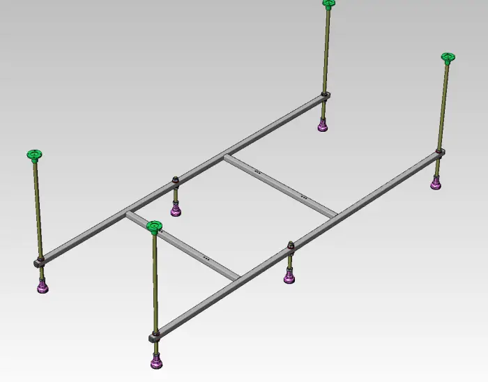 Каркас для ванны VentoSpa AQUA LA 1500*750 с крепежом (CS00015789)