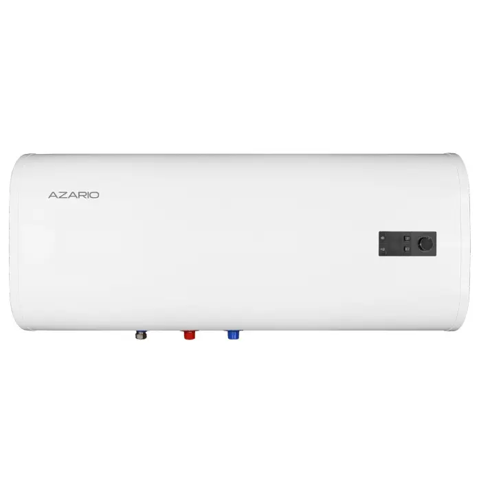 Водонагреватель электрический AZARIO 100 литров, накопительного типа, плоский, 2 кВт. Горизонтальный, метал. корпус (AZW_HOR 100 LUX)