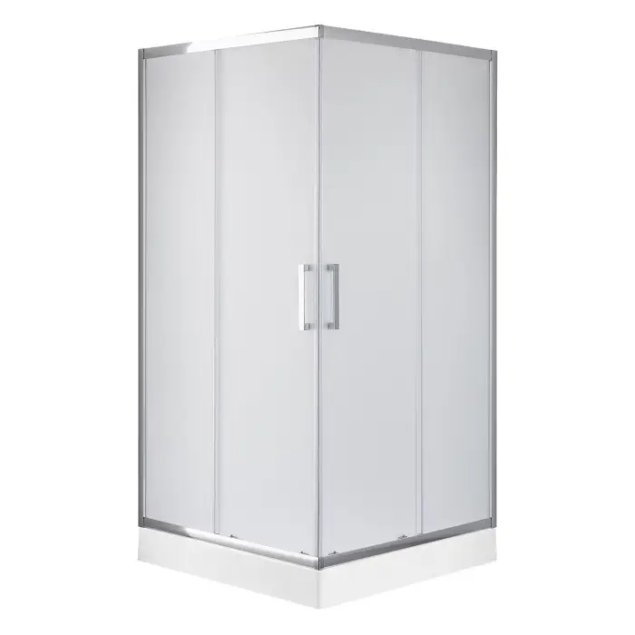 Душевое ограждение Loranto CS-311 900х900х1975 в комплекте с поддоном, матовое стекло 6 мм., профиль хром (CS-311 90)