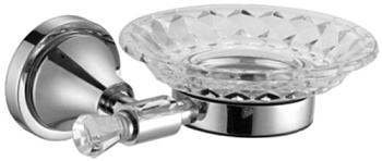 Мыльница Fixsen Crystal стекло, хром (SF-35008) Мыльница Fixsen Crystal стекло, хром (SF-35008)