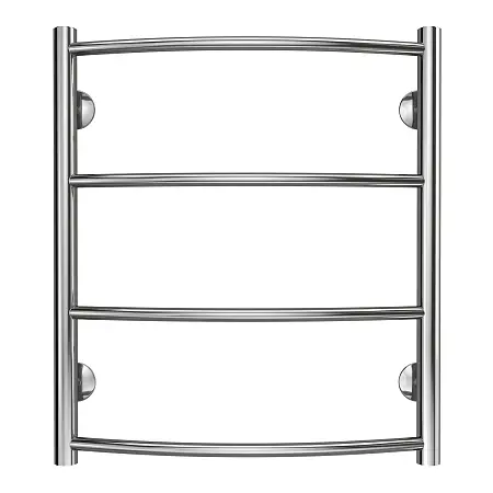 Полотенцесушитель водяной AZARIO VERONA 500/600 4 секции, нижнее/диагональное подключение, 1/2", хром (AZ04156)