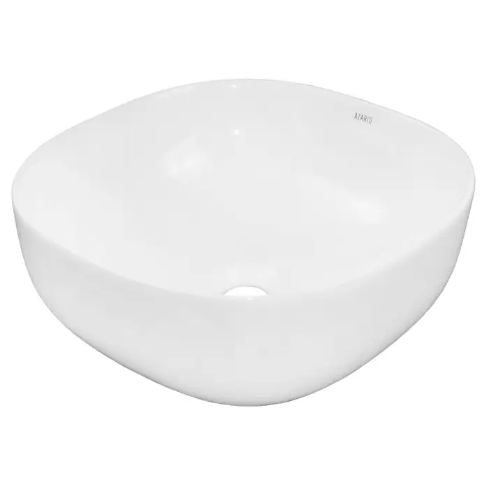 Раковина-чаша Azario 410x410x150 накладная, овальная, белый глянец  (AZ-2144)