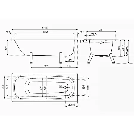 RV-170 схема с размерами