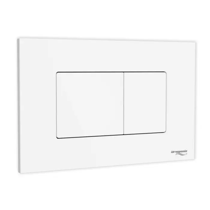 Кнопка смыва IDROSPANIA Noelia двойная, белая матовая (30376)