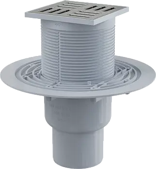 Душевой трап Alcadrain 105х105/50/75 решетка из нерж стали (APV201) Душевой трап Alcadrain 105х105/50/75 решетка из нерж стали (APV201)