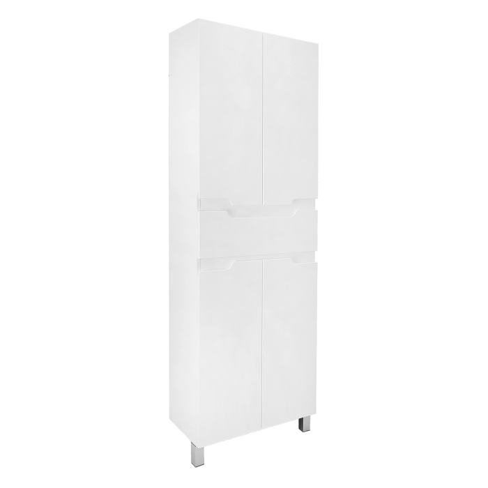 Пенал напольный Azario KANTRI 60/1 600х30х1900, белый глянец (CS00097266)