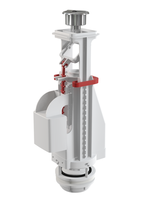 Сливная арматура Alcaplast, с двойной кнопкой, хром (A08A)