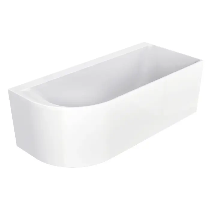 Ванна акриловая Azario Mist B 1700x750x600 пристенная, правосторонняя, в комплекте с сифоном и металлической рамой (AZ-8649-B-1.7)