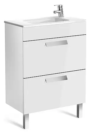 Тумба под раковину Roca Debba 60 напольная, белый глянцевый (ZRU9302708)