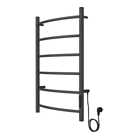 Полотенцесушитель электрический AZARIO VERONA 500/800 6 секции, диммер справа, графит (AZ83905G)