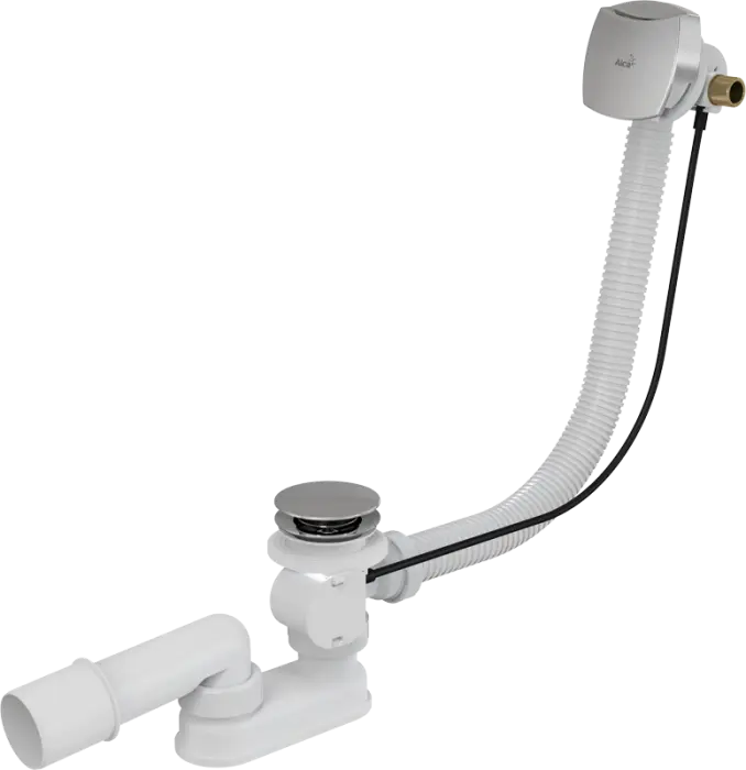 Слив-перелив Alcadrain для ванны, с напуском воды через перелив, хром матовый (A564CRM1)