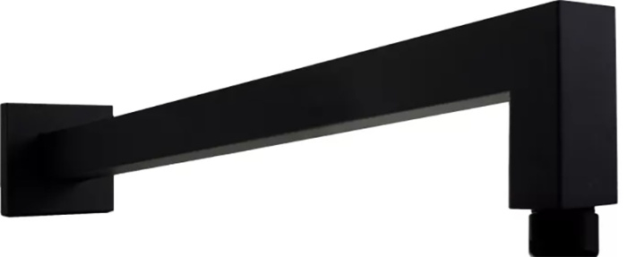 Крепление верхнего душа Paffoni QUADRO настенное, черный матовый (ZSOF063NO)