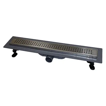 Душевой лоток AZARIO CUBE 500 мм, боковой слив D40, пластиковый, решетка из нержавеющей стали (AZCP11-50 Cube)