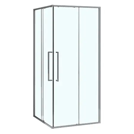 Душевое ограждение Azario SHANGHAI 1000х1000х1950 прозрачное стекло 6 мм, профиль графит матовый (AZ-R43-100-MGR-CL)