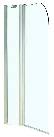 Шторка для ванны Azario MERRIT 1100(700+400)х1400 прозрачное стекло 6 мм, покрытие EASY CLEAN, цвет профиля серебро (AZ-NF6221 1100)