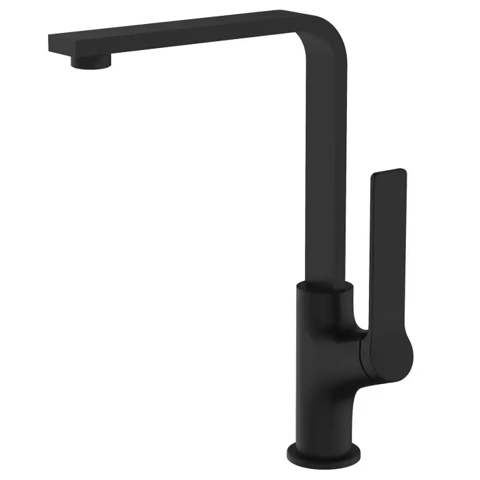 Смеситель для кухонной мойки Azario VISE керамический картридж, черный матовый (AZ-VQQ568330PA)