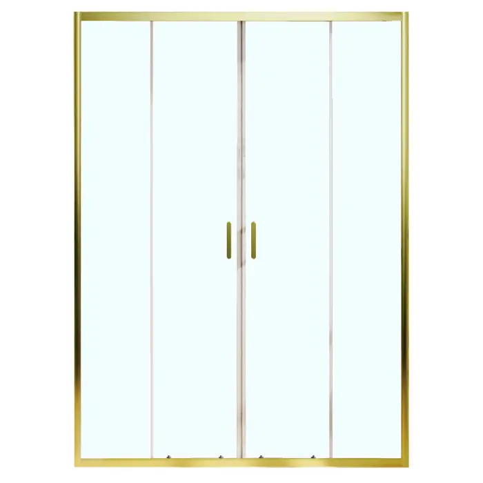 Душевая дверь Azario Токио 1700х1950, прозрачное стекло 6 мм, профиль брашированное золото (AZ-362K2-170-BGL-CL)