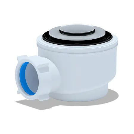 Сифон для душевого поддона Ани Пласт 1 1/2"*50/60 хром, клик-клак (E410CL)