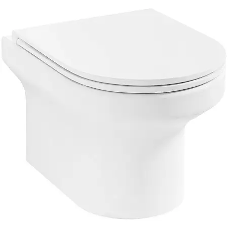 Унитаз подвесной Jacob Delafon Elite Rimless безободковый в комплекте с тонким сиденьем, креплениями, белый (EDX114RU-00)