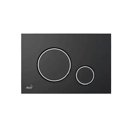 Кнопка смыва для скрытых систем инсталляции Alcadrain, черный матовый (M778)