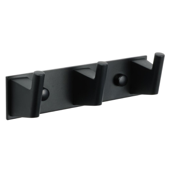 Планка 3 крючка Fixsen Trend, черная (FX-97805-3) Планка 3 крючка Fixsen Trend, черная (FX-97805-3)