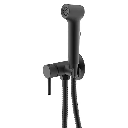 Гигиенический душ Azario Nyons со смесителем, скрытый монтаж, шланг 150 см, черный матовый (AZ-KFX02B)