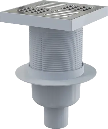 Душевой трап Alcadrain 150х150/50 решетка - нержавеющая сталь (APV6411)