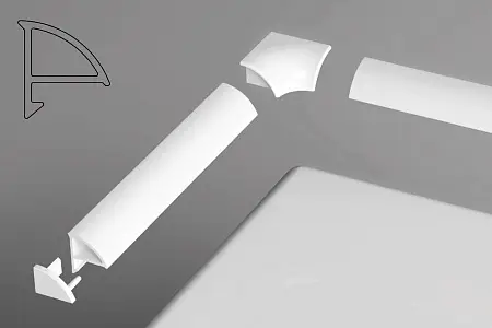 Декоративная планка Ravak 6/1100 белая (XB441100001)