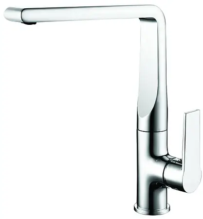 Смеситель для кухонной мойки AZARIO FARO керамический картридж, хром (AZ-PS56459C)