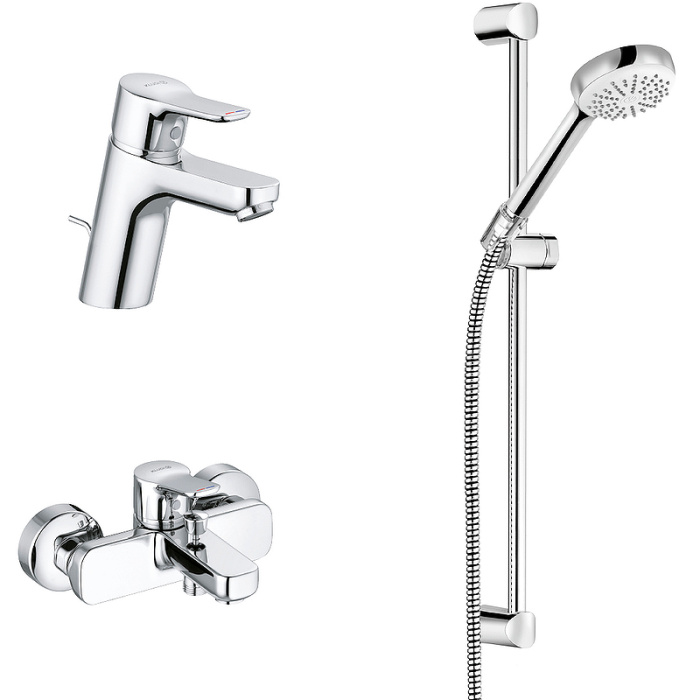 Комплект для ванны и душа KLUDI PURE&EASY 3in1, хром (376850565)